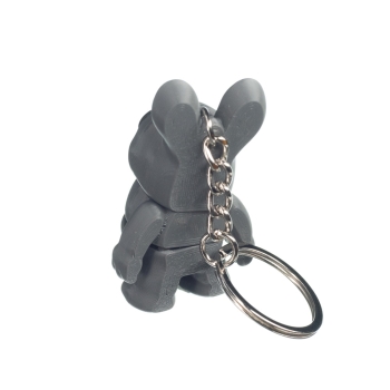 Zając ciemny szary - brelok do kluczy